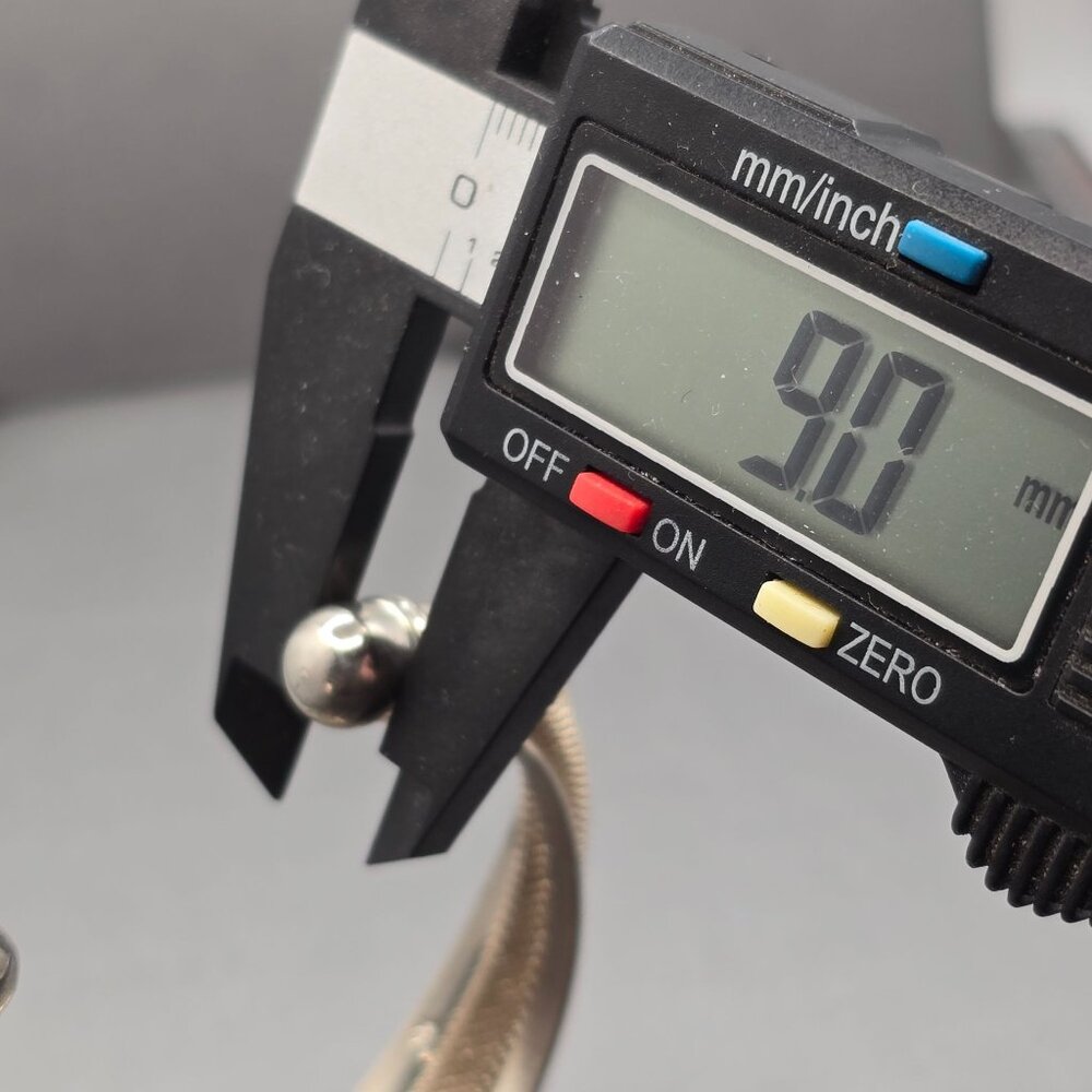 Sterling Silver Mesh Cuff Bracelet 7.5" Twisted Triple 925 Band Statement 33g - Picture 8 of 11